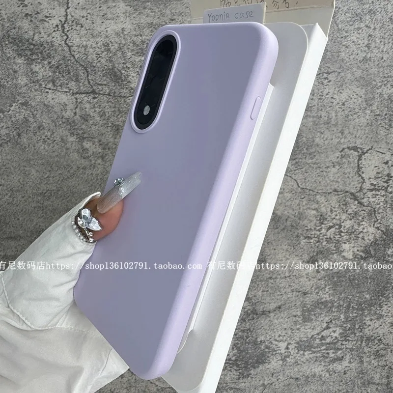 Premium Liquid Silicone Shockproof Back Cover with Smooth Microfiber Lining
