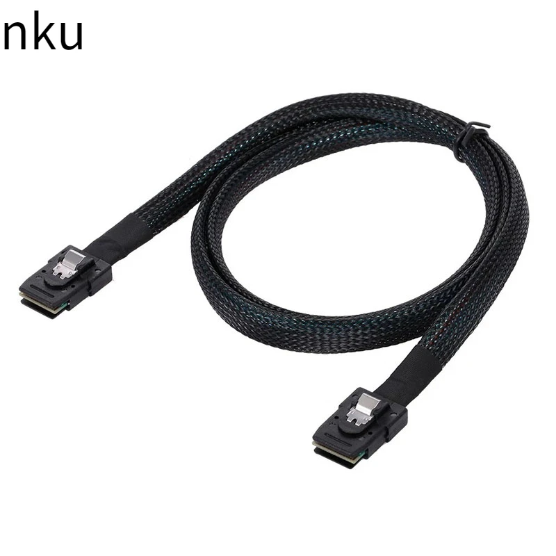 

Nku 0.5m Internal Mini SAS Cable SFF-8087 To SFF-8087 Data Transfer Cable for Server Hard Disk Raid Controller To Backplane