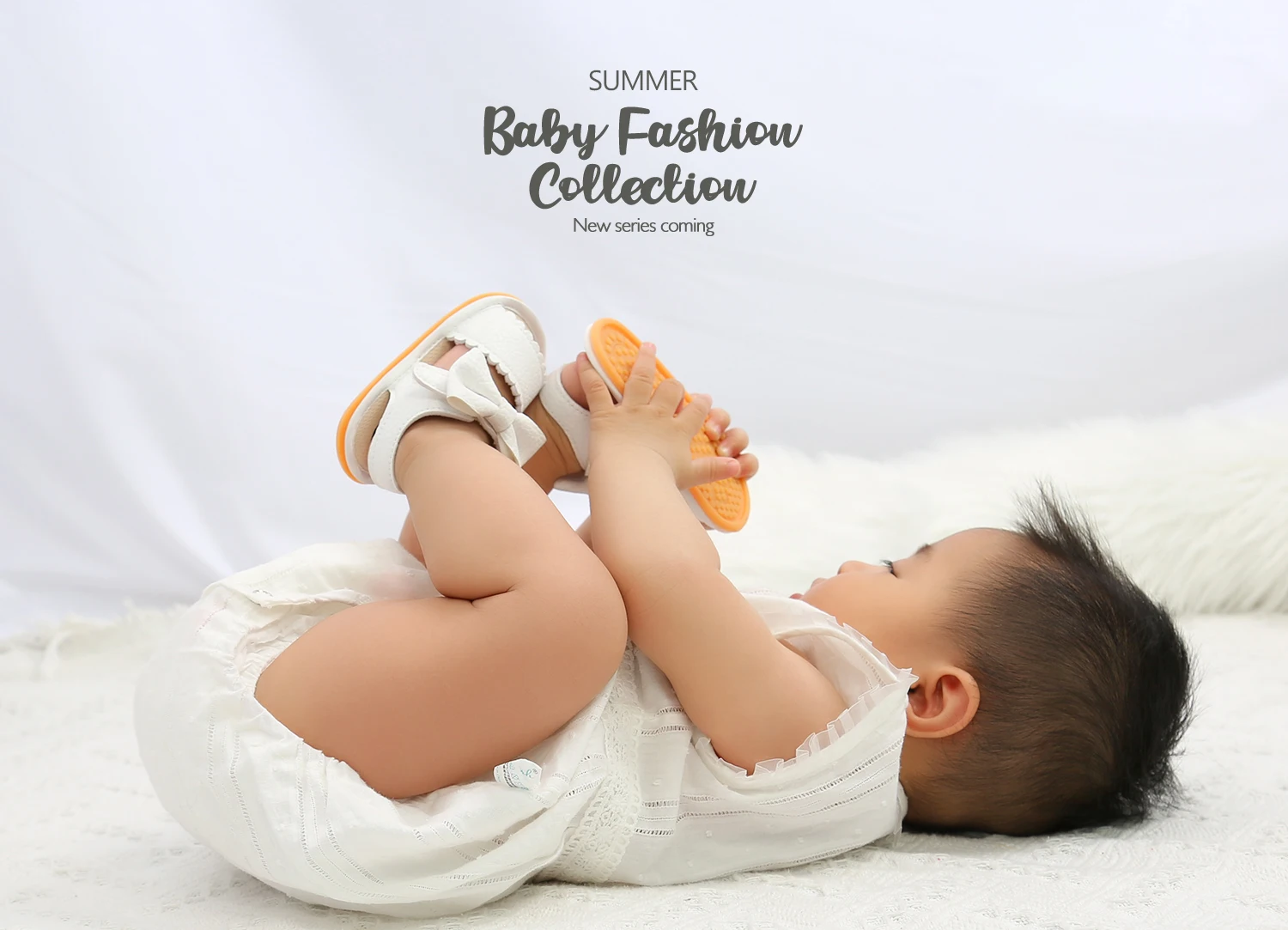 Infant Baby Girl Boy Sandals Comfort Premium Summer Outdoor Casual Beach Shoes with Flower Bowknot Anti Slip Rubber Sole Newborn