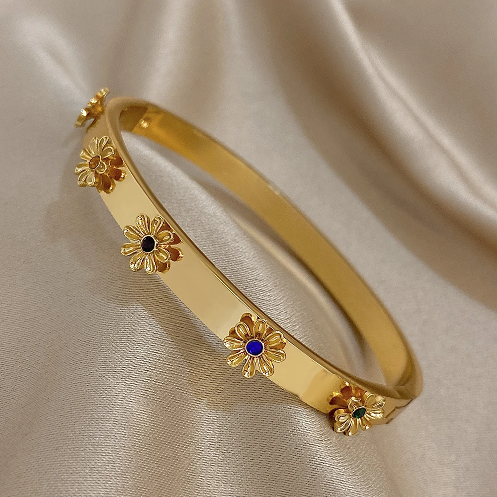 أحجار الراين الزهرية العصرية المصنوعة من الفولاذ المقاوم للصدأ 3