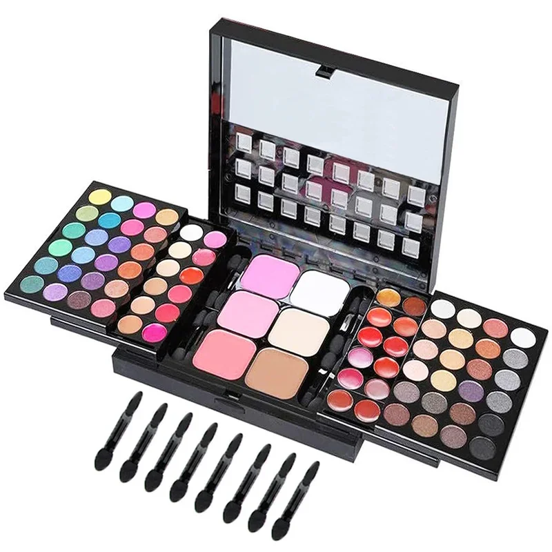 Makeup Set Box For Women Combination Matte Eyeshadow Eye Shadow Lipstick Eyeliner Concealer Powder Maquiagem With Aluminum Box images - 6