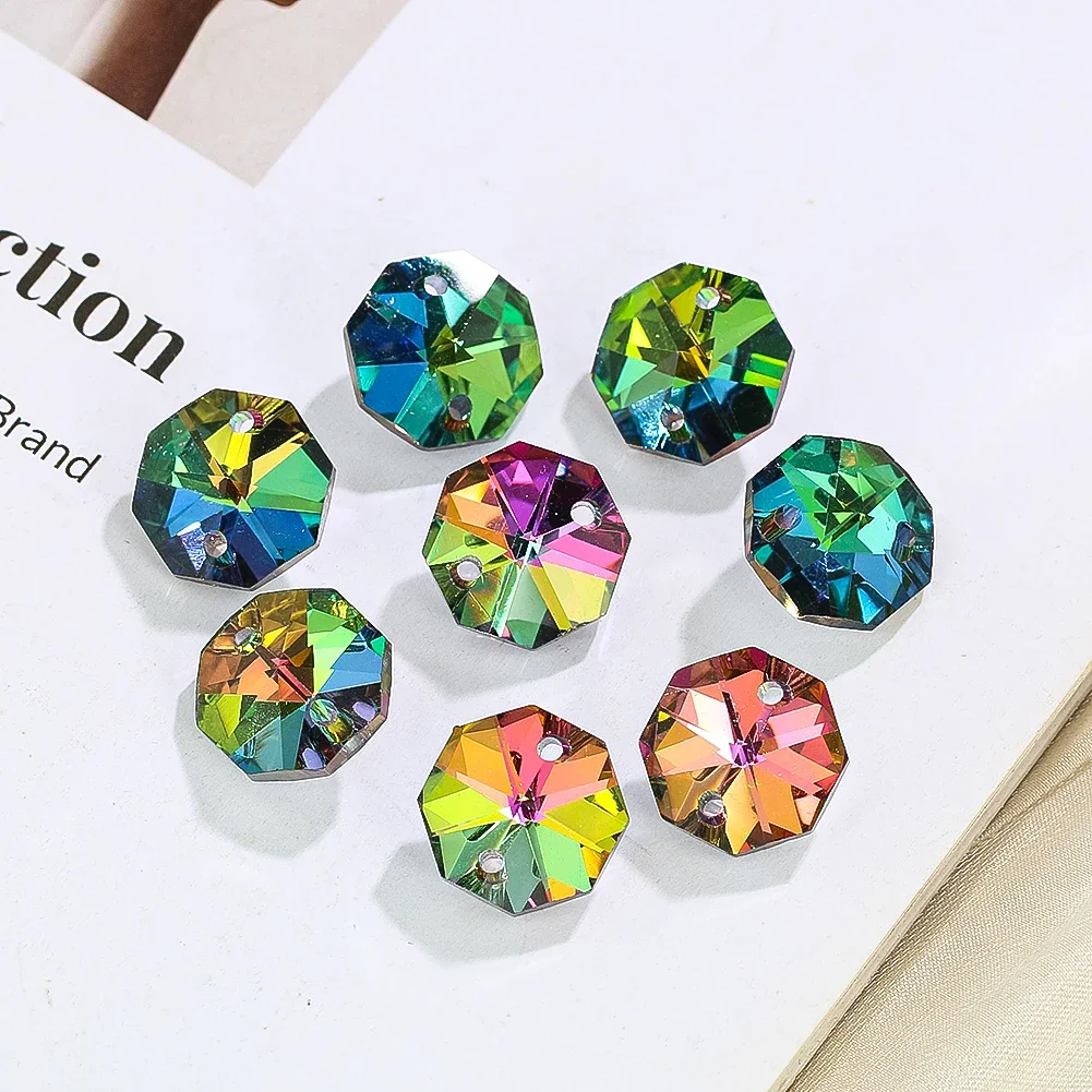 Sun Catcher 20PCS Crystal Octagon Beads for Chandelier DIY Jewelry Making