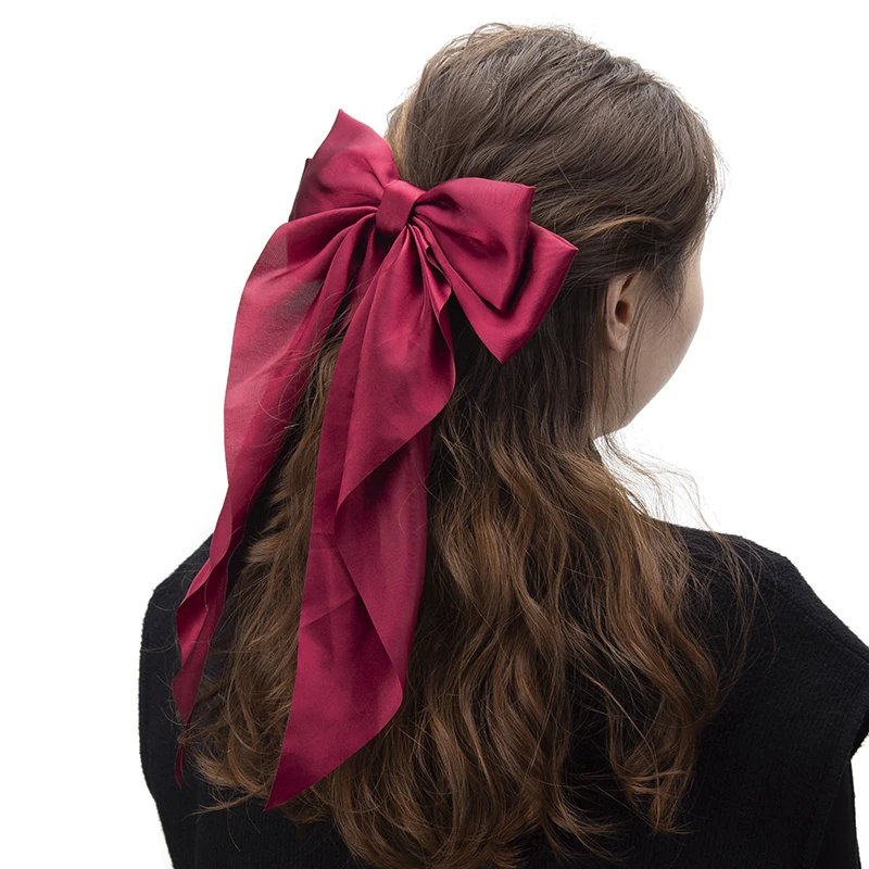 Velvet Headwear Accessories, Hair Bands Ribbons Red