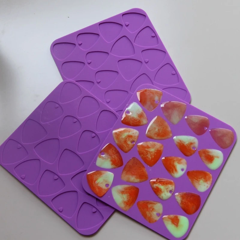 Molde De Silicona Para Hacer Púas De Guitarra O Joyas, Resistente Al Calor Y Antiadherente, Ideal Para Manualidades Con Resina