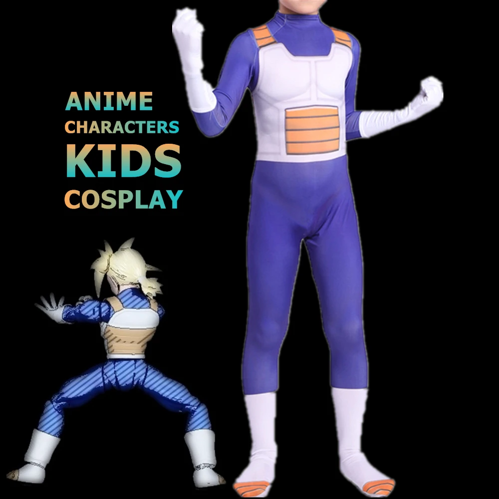 Kids Adults Bodysuits Anime Characters Cosplay Costume Superhero Party Dress Up