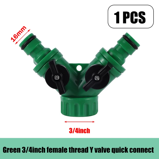 Öntözővíz -Tömlőszerelvények 3/4,16 Mm, 1/2 Hüvelykes Tömlő Adapter Kerti Öntöző Cumi Szerelvények Y Szelepszerelvények - Image 6