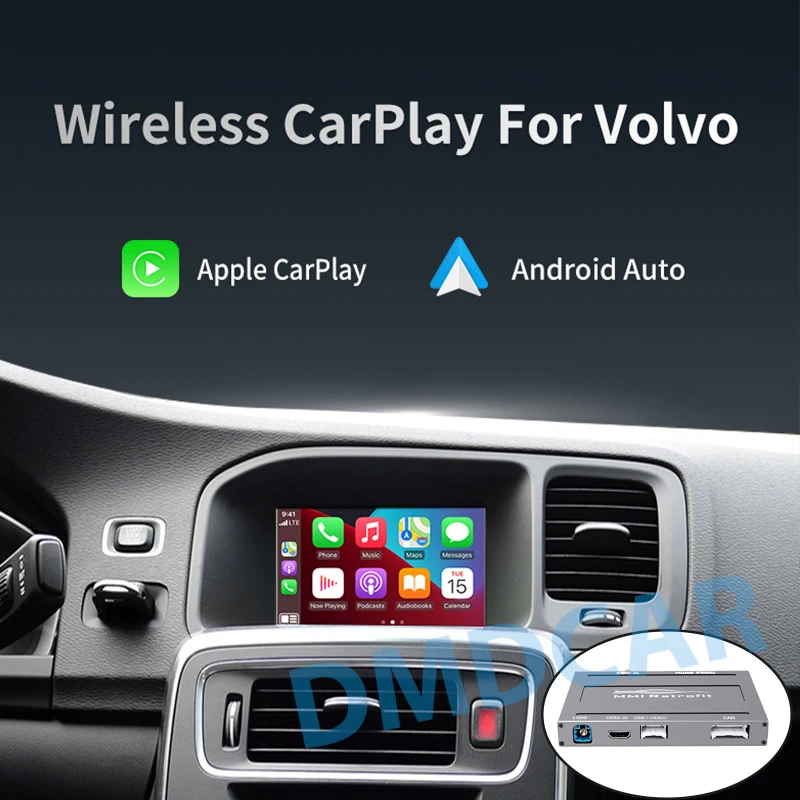 

Android Auto Module Box Wireless Apple Carplay Decoder For Volvo XC60 S60 V40 V60
