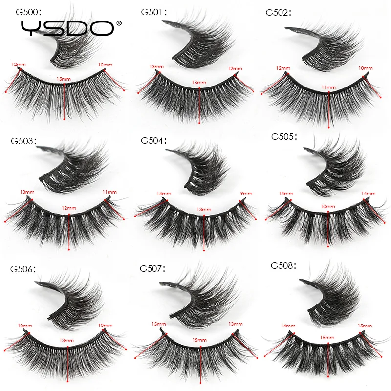 Natural Mink False Eyelashes Long Dramatic Lashes Makeup