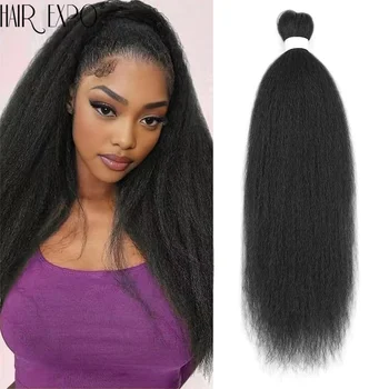 Vixen Bundles Hair 26Inch Synthetic Kinky Straight Crochet Hair Extensions Premium kanekalon Fiber Vixen Braids Hair For Women 1
