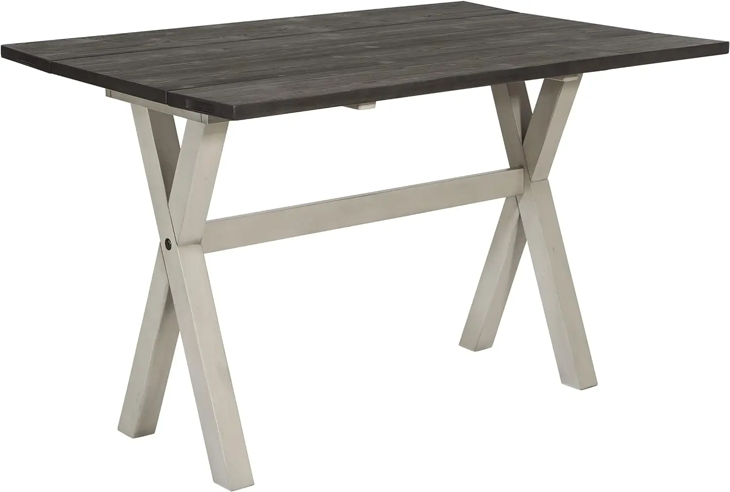 

OSP Home Furnishings Kristen Flip-Top Expanding Desk to Dining Table, Charcoal Finish