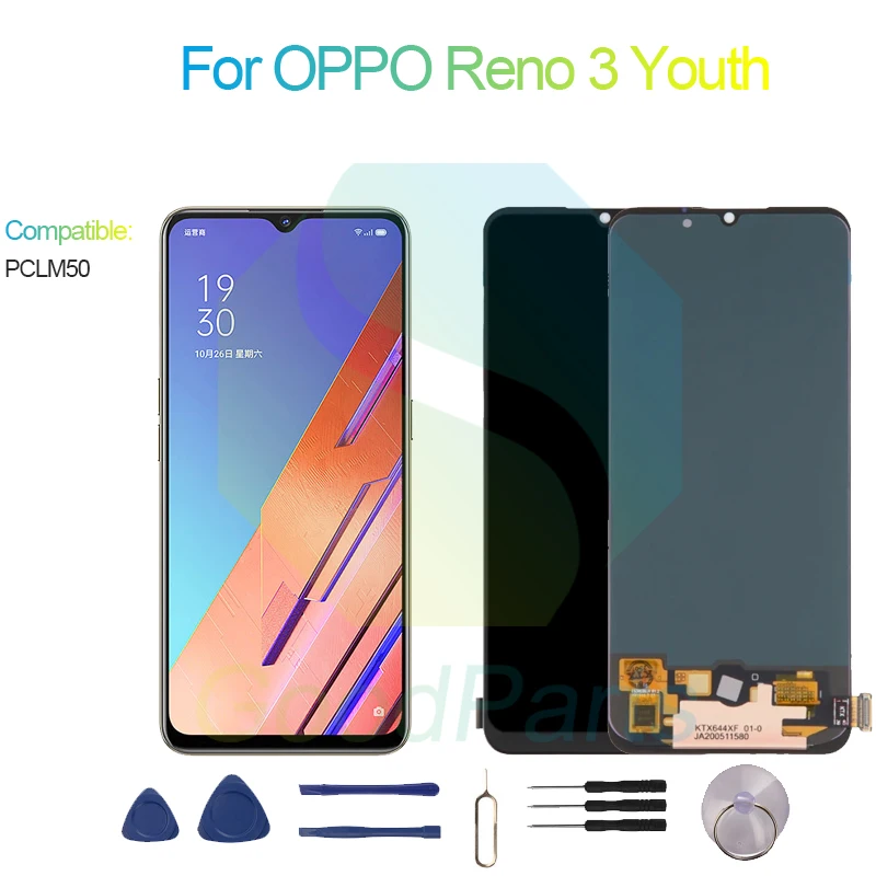 

ЖК-экран для OPPO Reno 3 Youth 6,4 дюйма PCLM50 Reno 3 Youth с сенсорным дигитайзером в сборе, замена