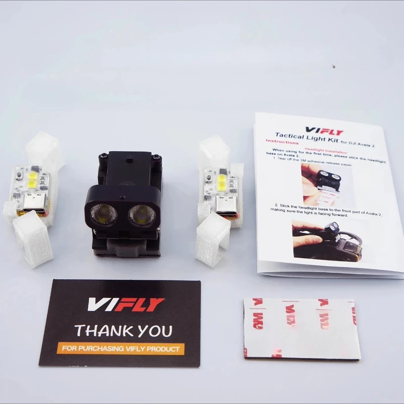 Комплект фонарей ночного полета VIFLY Avata 2, светодиоды CREE высокой яркости, комплект тактического освещения/комплект поискового освещения thumbnail 6