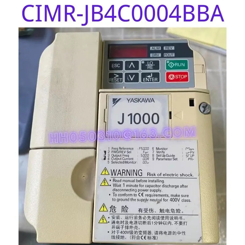 

The second-hand frequency converter CIMR-JB4C0004BBA has been fully functional tested