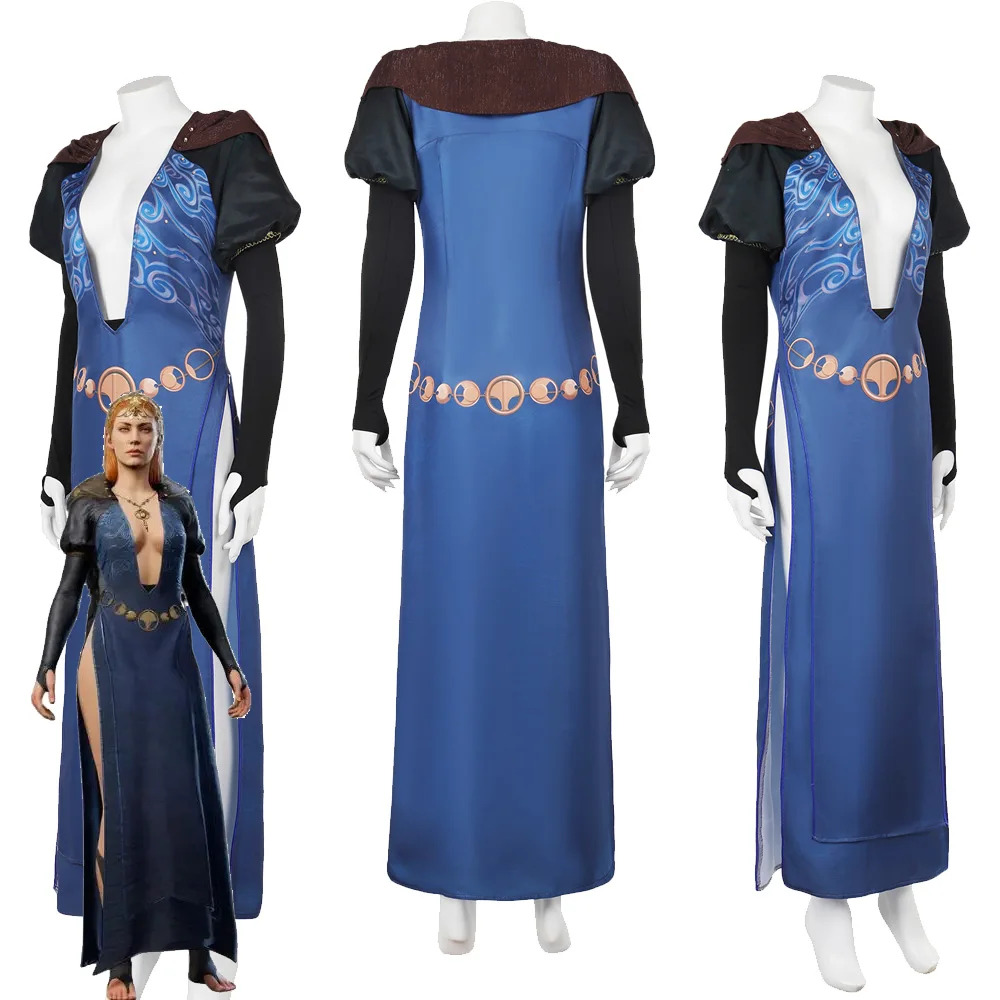 Baldurs Gate 3 Mizora Cosplay Fantasy Costume Dress Bg3 Roleplay Travestimento Per Donne Adulte Outfit Femminile Halloween Carnival Suit