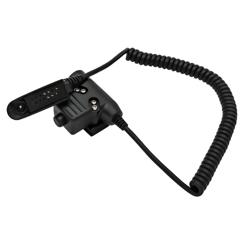 Tactical U94 PTT, for COMTAC MSA EARMOR TCA Headset Adapter, for Motorola Walkie-Talkies GP140 GP320 GP328 GP338 GP338 GP338 ip65 tactical u94 ptt headset accessory ptt for comtac earmor tca tri headphone for motorola radio sl1m sl1k sl1600 sl300 sl7500