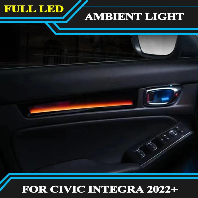 

Replacement Active shadow Inter door Ambient light Fit for Honda Civic integra 2022 decorate lamp Car LCD panel app control