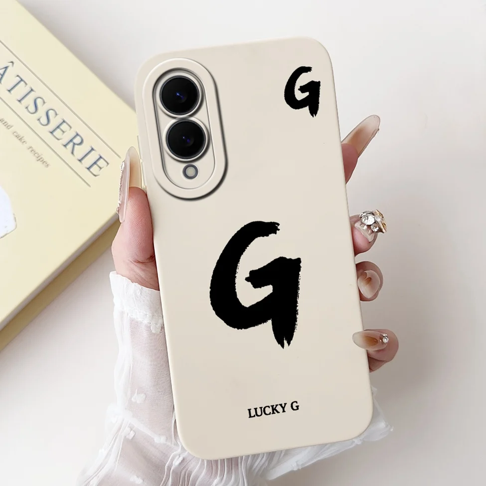 Luxury Crown & Floral Painted Silicone Phone Case - Simple Fashion Letters Design