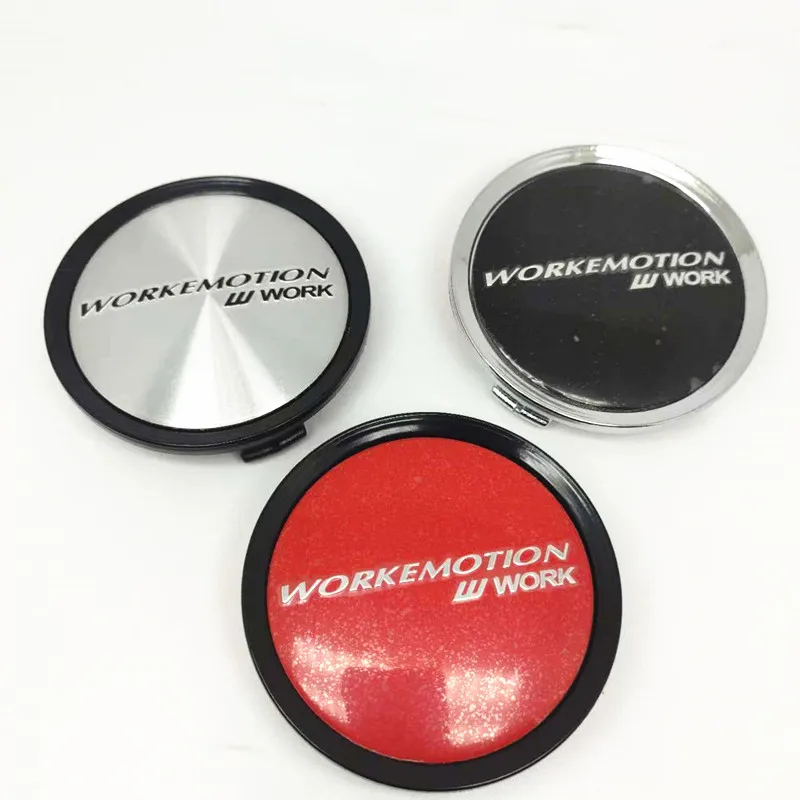 Car Wheel Hub Covers 4pcs 75mm 70mm Advan Racing Enkei W Work Emotion Wheel Center Caps Hub Car Styling Dust-proof Hubcaps Cover Badge