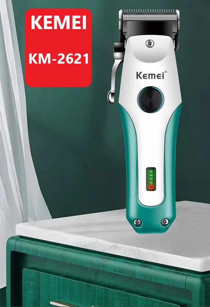 Tondeuse à Cheveux Electrique - Kemei KM-2621, Rasoire Sans Fil-0