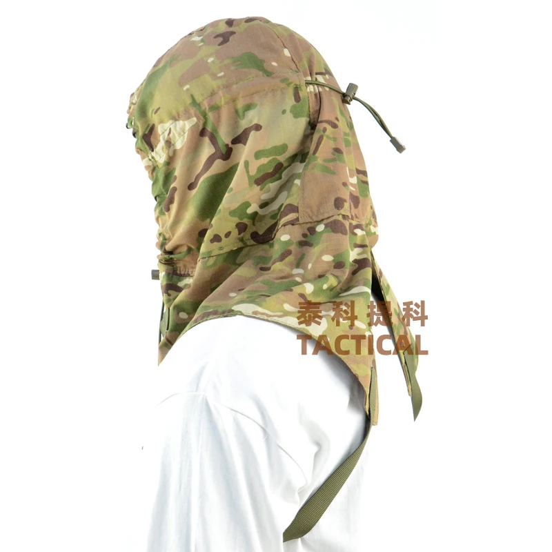 Leichter taktischer Ghillie-Anzug Bequemer Angriff Ghillie-Anzug All-Terrain-Tarn anzug Helm Tarn bezug – Detail 8