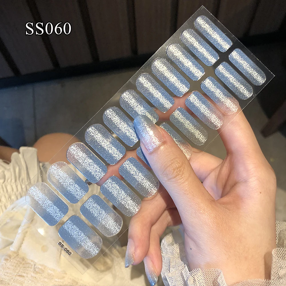 Pegatina de uñas 3D para manicura, envoltura de uñas completa, autoadhesiva, cubierta completa, pegatinas de Arte de uñas postizas impermeables