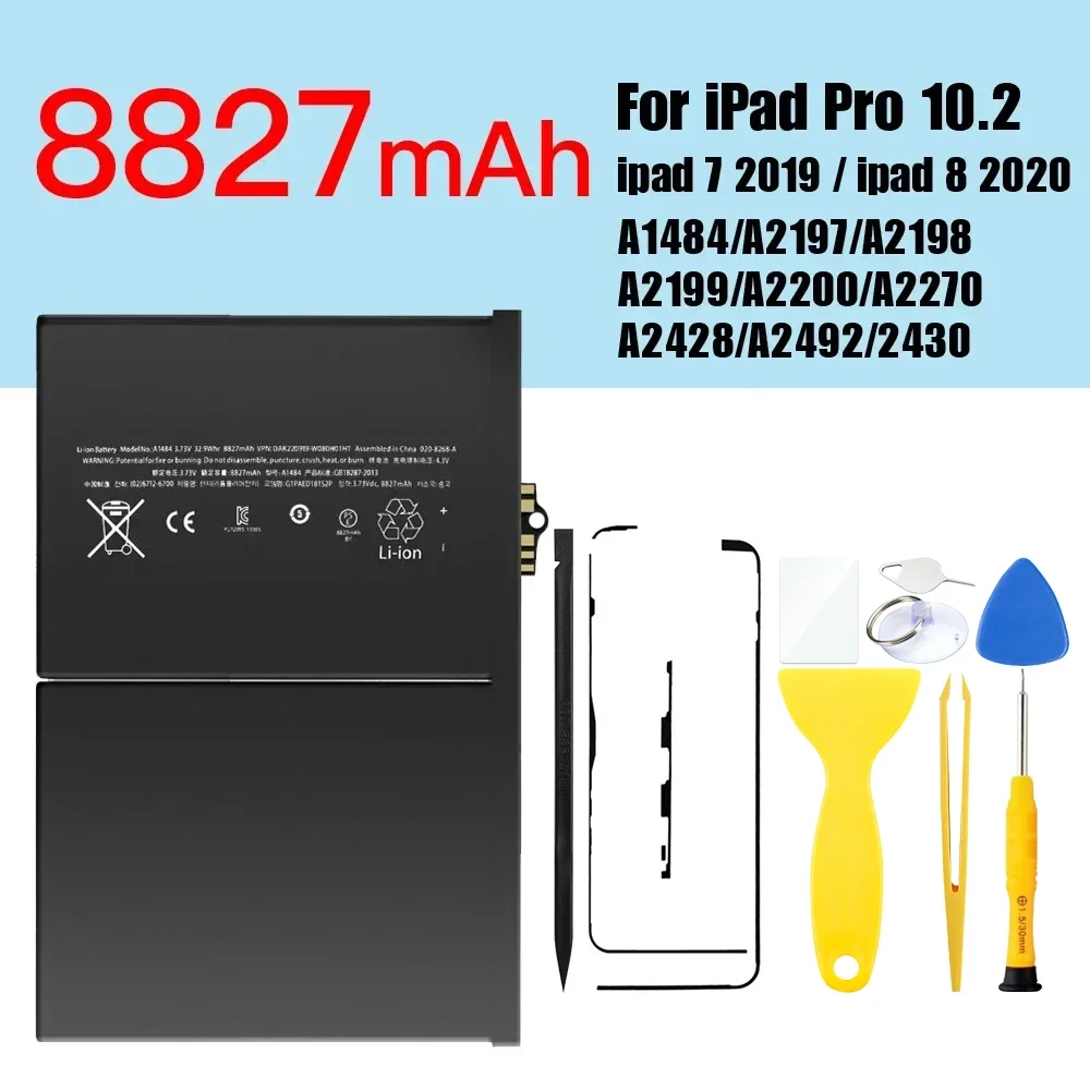 A2179 Battery IPad 7th Gen Replacement Battery - 8827mAh, Models A2197,  A2198, A2199, A2200 IPad 7th Gen Battery
