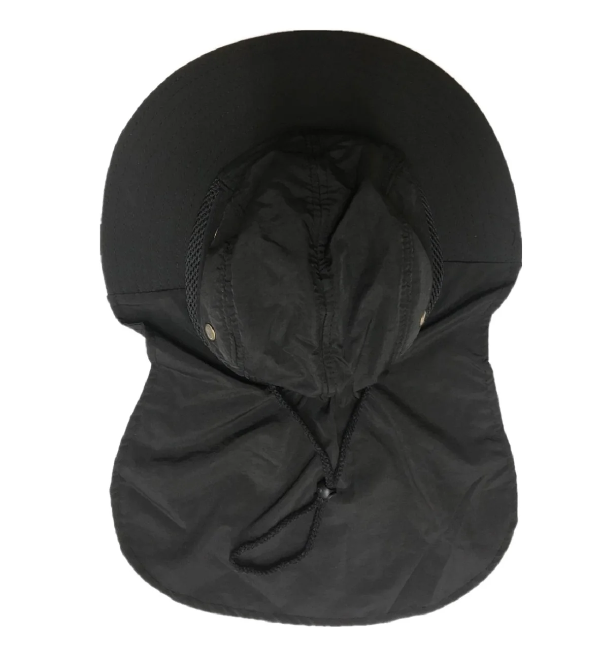 Description Picture 5 of itemMen's Mesh Flap Adjustable Summer Sun Protection Hat Wide Brim Lightweight Breathable Outdoor Fishing Cap chapeus de sol