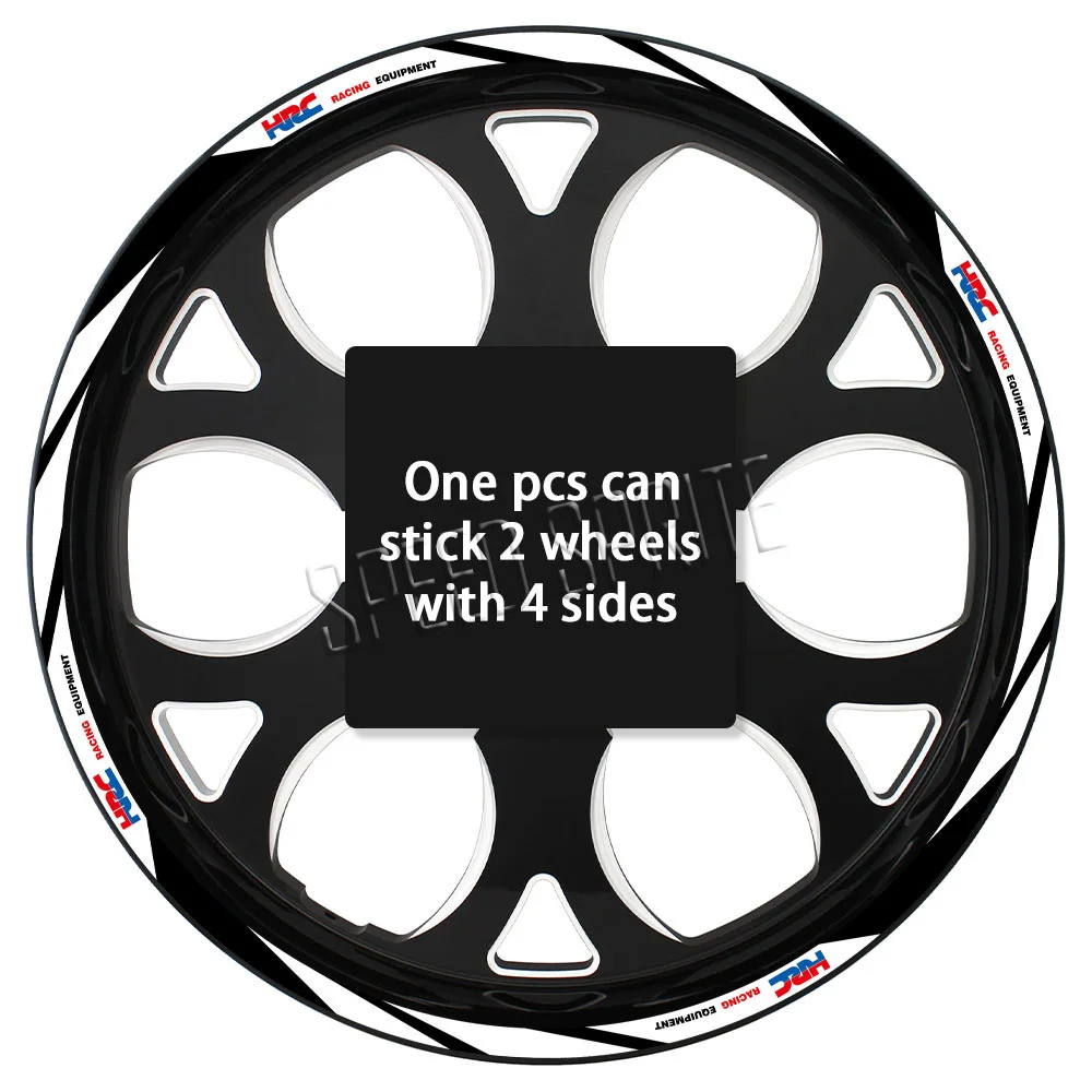 Reflective Wheel Sticker Rim Strips Tape Hub Decal Accessories For Honda HRC CBR650R cbr 600 rr CBR 600 F4 f4i CBR1000RR 250r