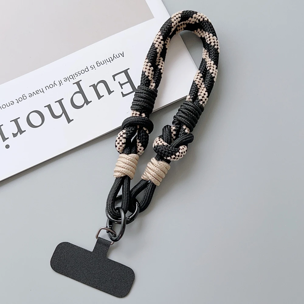 Gespleißt Gewebte Telefon Kette Handy Universal Kurzen Riemen Telefon Handgelenk Riemen Hängen Seil Anti-verloren Sicherheit Lanyard Zubehör – Detail 14