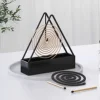 1pc Mosquito Incense Holder Iron Sandalwood Rack Holder Incense Plate Holder Mosquito Incense Stove Plate Incense Triangle Holde 1
