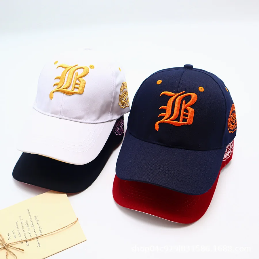 Unisex Summer Cotton Embroidery Snapback Cap - Casual Sport Sun Visor Hat