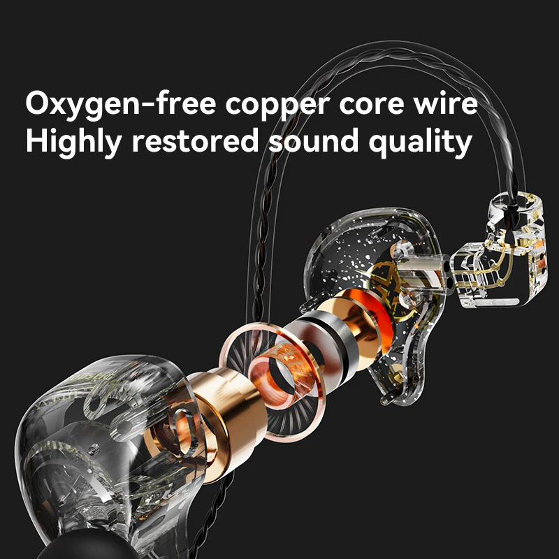 Premium Detachable Wired Earbuds with Microphone - HiFi Stereo Sound for Sports, Music, and Gaming