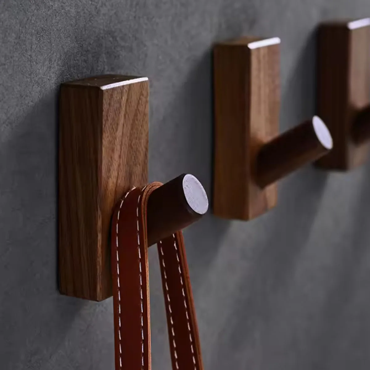 Nordic Wood Clothes Hanger Wall Mounted