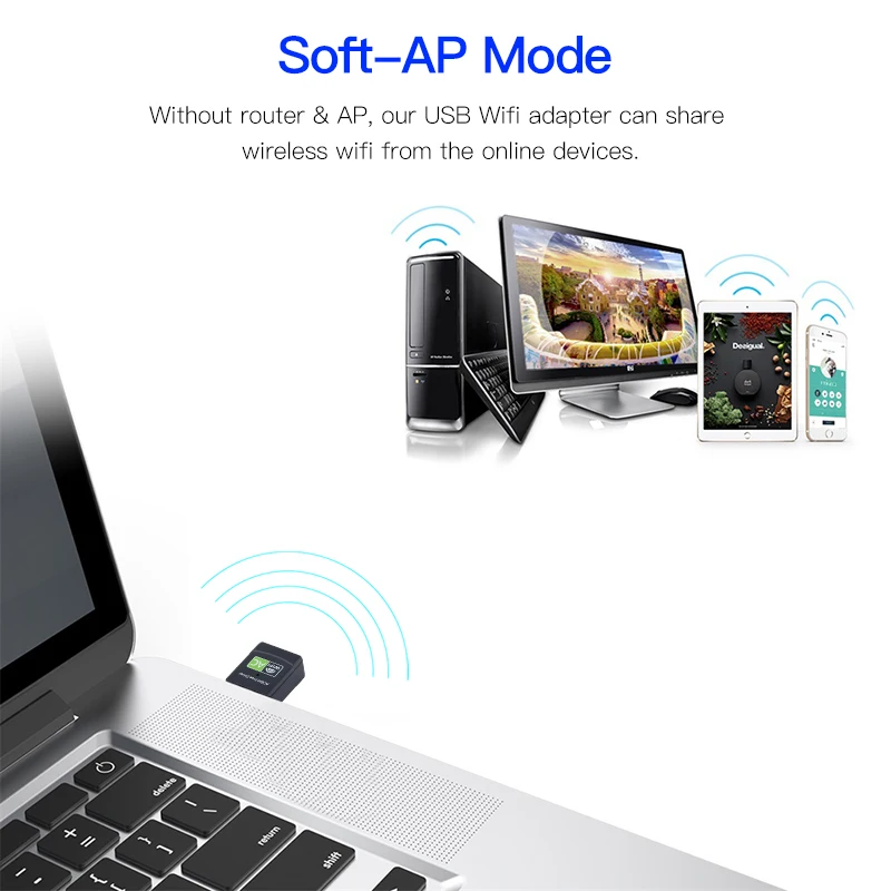 600Mbps USB WIFI 어댑터 듀얼 밴드 2.4GHz 5GHz 드라이버가 필요 없는 무선 네트워크 카드 미니 WiFi 수신기 (윈도우10/11용)