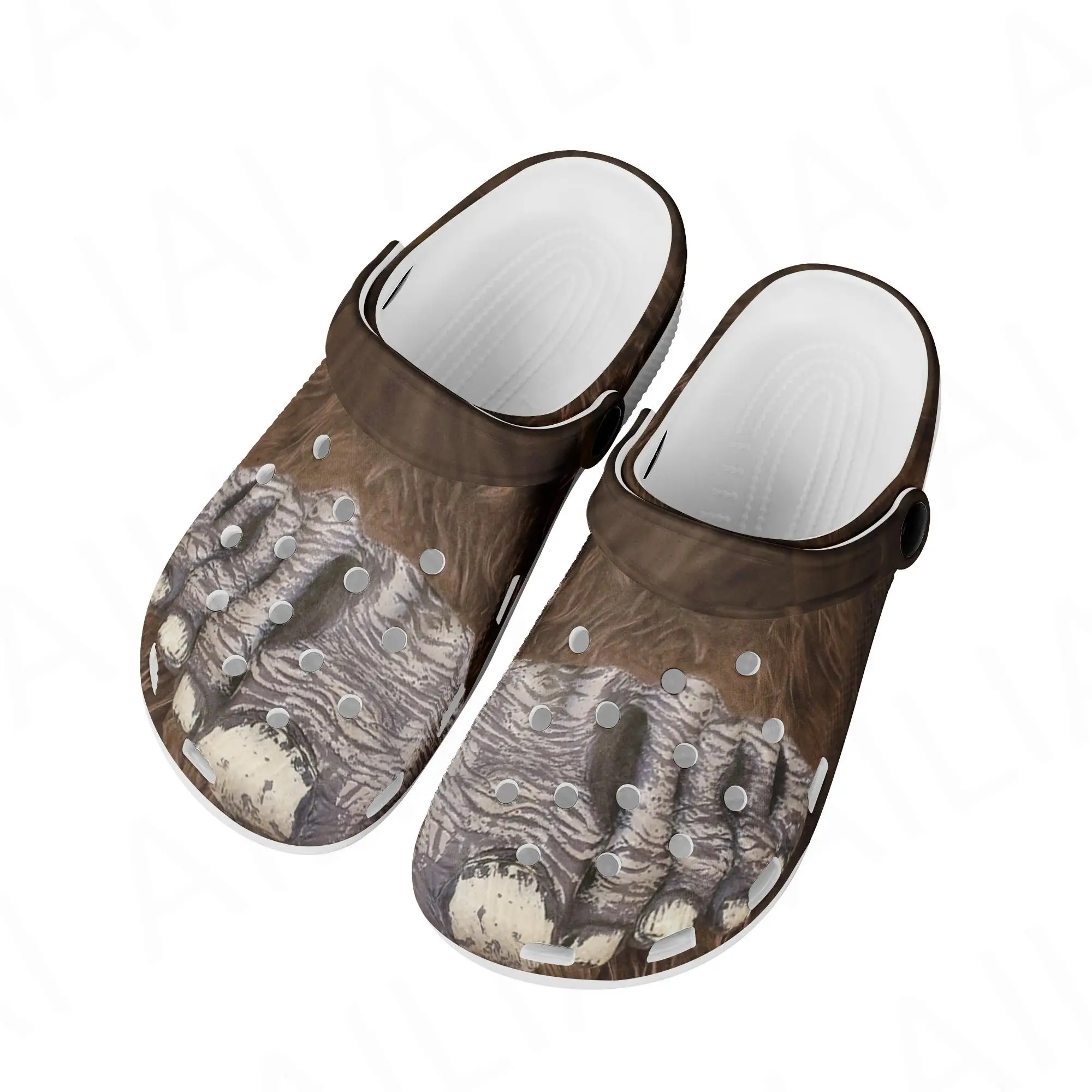 

Сандалии женские с индивидуальным жестким принтом, удобные летние легкие пляжные тапочки, сланцы, Нескользящие дышащие Тапочки