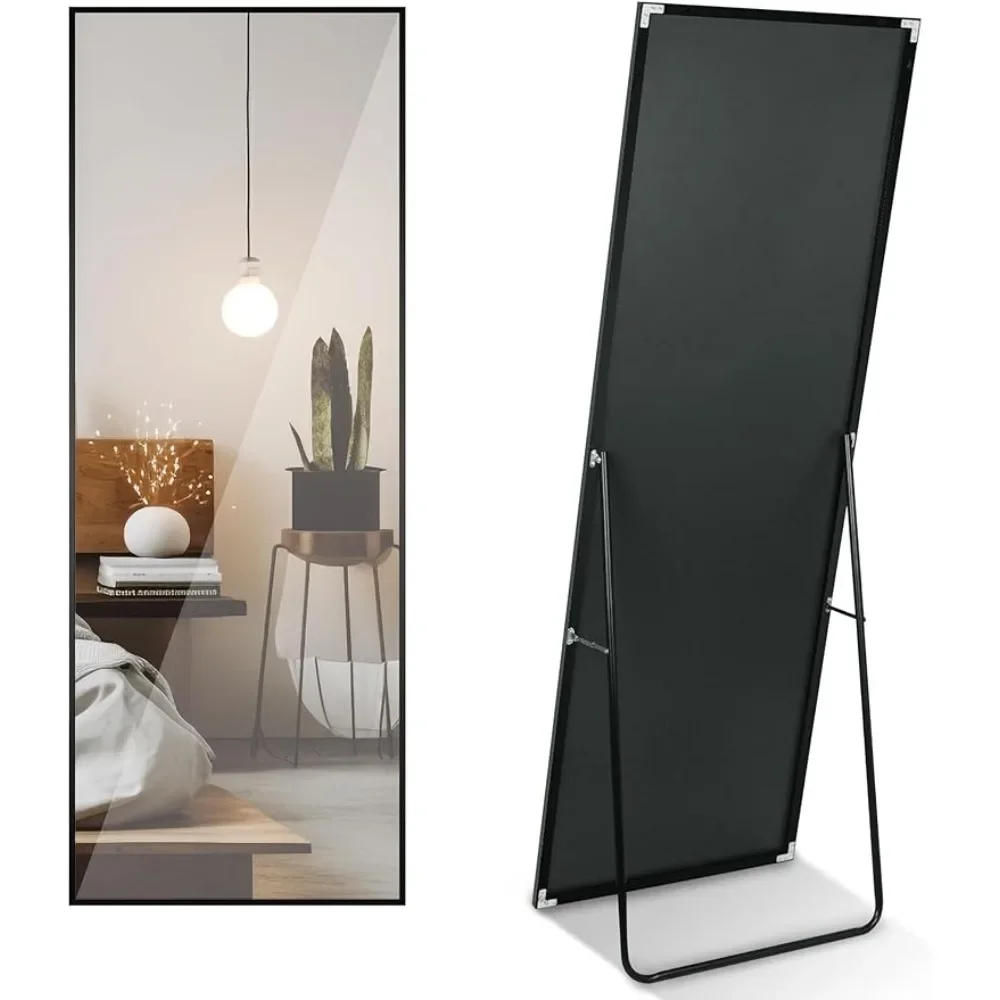 

Full Body Mirror Bedroom Mirror With Black Aluminium Frame 65"x22" Freight Free Living Room Furniture Home