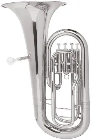 Nickel Plated B Flat Euphonium with Stainless Steel Pistons