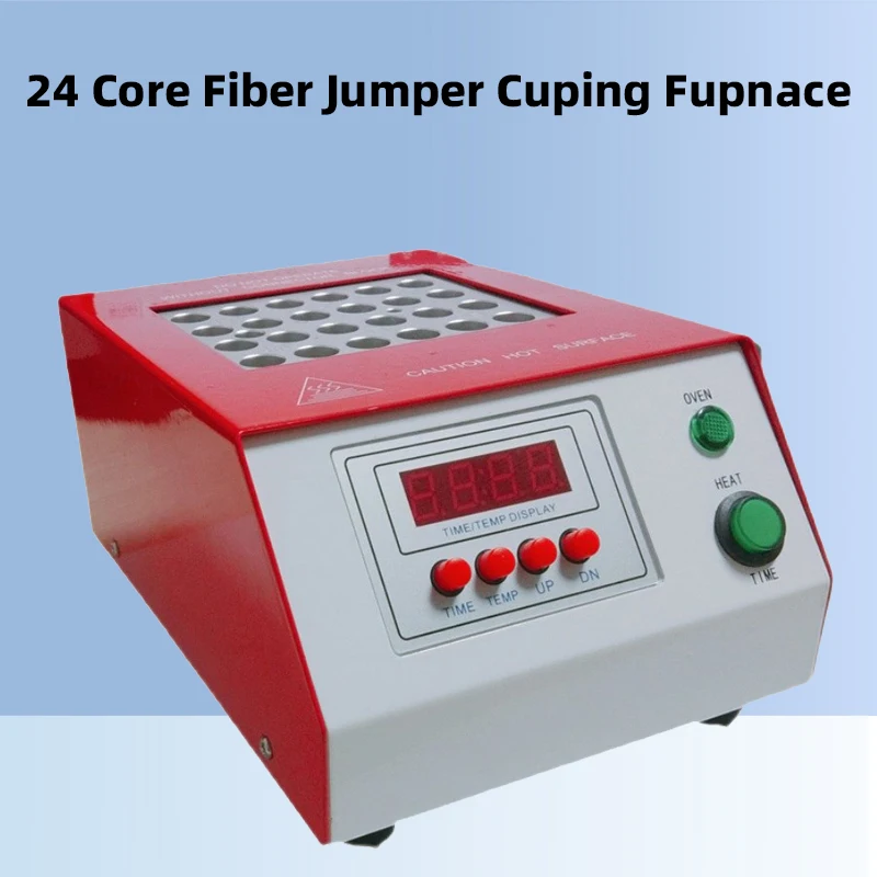 Fiber Jumper Cuping, SC, FC, LC, ST, Optical Connector Oven Time, TEMP Display, 110V, 220V Available, 24Cores, 2022 New Arrival