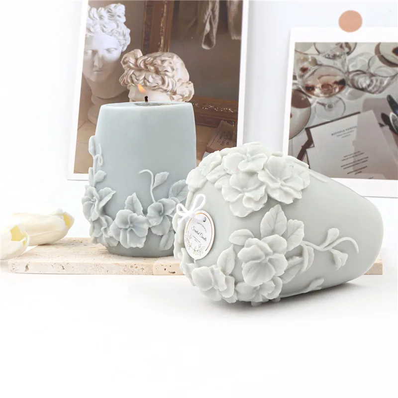 

Силиконовая форма в форме вазы для свечей, «сделай сам», пластырь для свечей для ароматерапии, декоративное мыло, инструмент для рукоделия