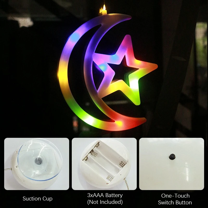 Weihnachtsfensterbeleuchtung, batteriebetrieben, Schneeflocken-, Glöckchen- und Strumpfform mit Saugnapf für Weihnachts- und Festtagsdekoration_voghion.com