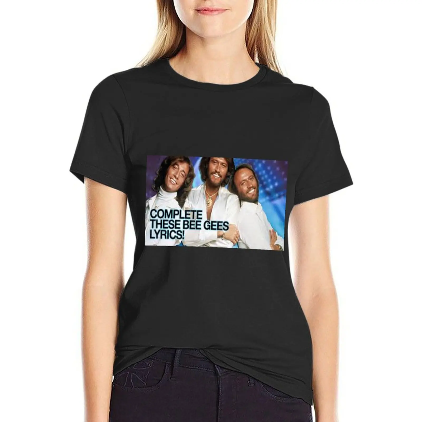 

Bee Gees T-shirt hippie clothes Aesthetic clothing tops for Women
