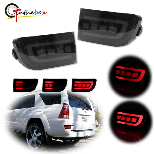 Rear Reflector Replacement 2-Piece Red Rear Bumper Reflector