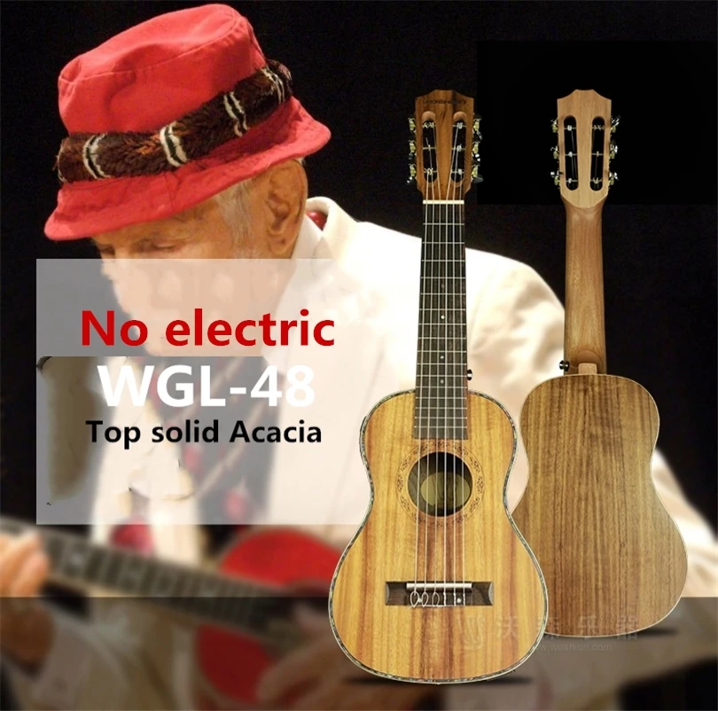 Mini Guitar Anfilia 28 Inch Mini Acoustic Electric Guitalele 6 String