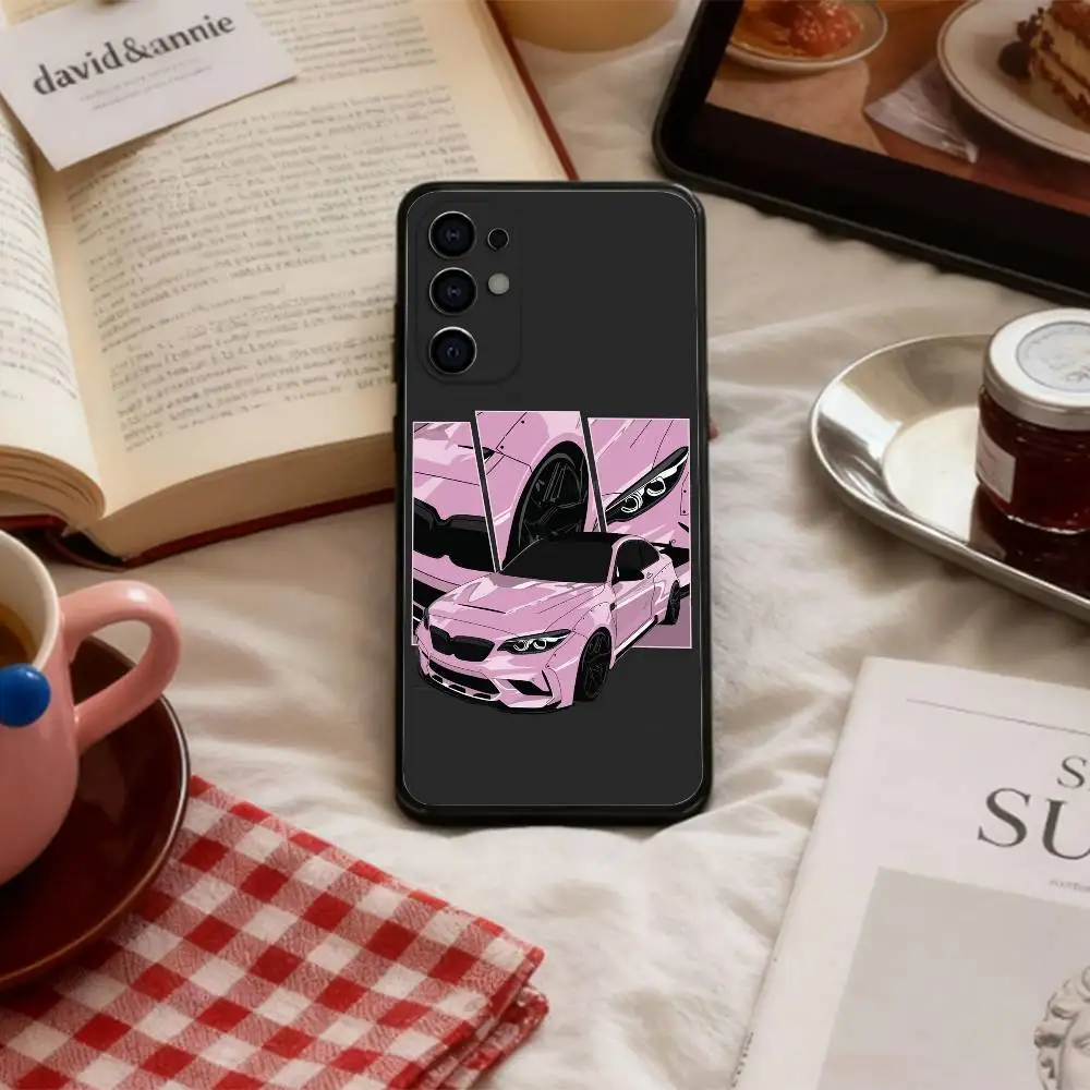 High-Performance Sports Car Themed Soft Black Phone Case