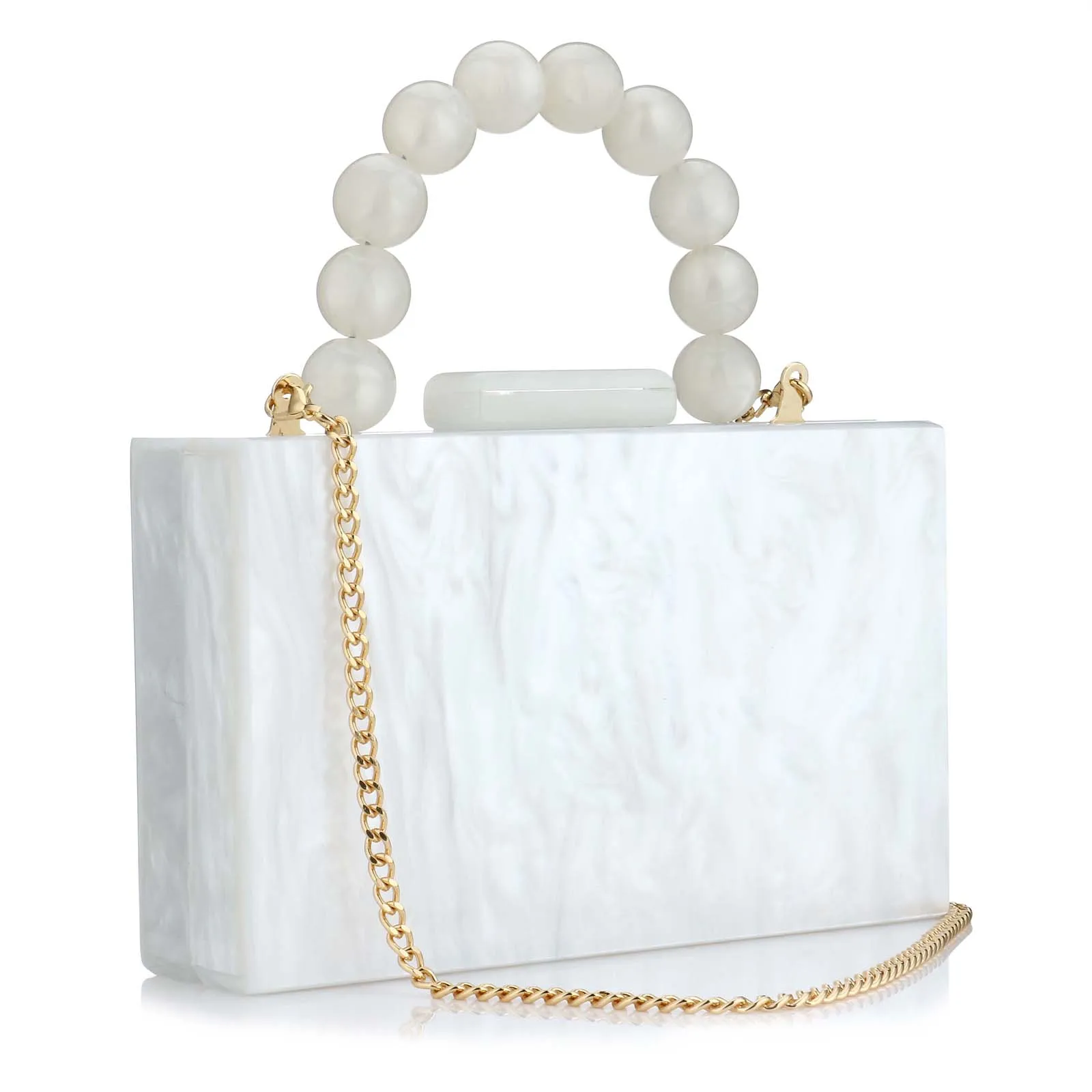 Acrylic Pearl Evening Bag