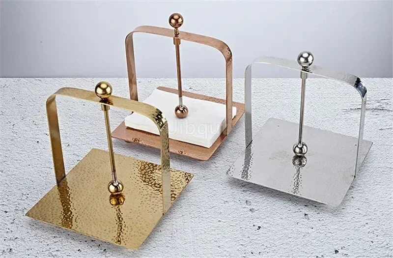 Stainless Steel Tissue Napkin Paper Serviette Dispenser Table Paper Towel Holder Kitchen tissue box Home Restaurant Party Decor 4