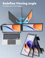 Amoudo Portable Monitor 14 Inch FHD 1080P IPS Screen Laptop Monitor Extension Dual Screen for Laptop Windows Mac Android - Image 6