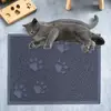 30x40cm Cat Litter Mat Strong PVC Pet Cleaning Carpet Reusable Floor Protector for Cat Dog Claws Gray Pet Cleaning Carpet