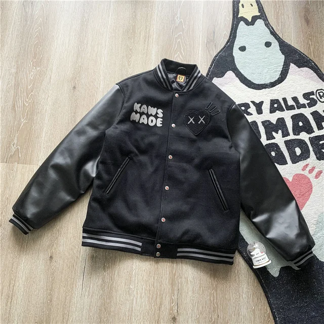 KAWS MADE VARSITY JACKET XL IN HAND] - HUMAN MADE - Varsity