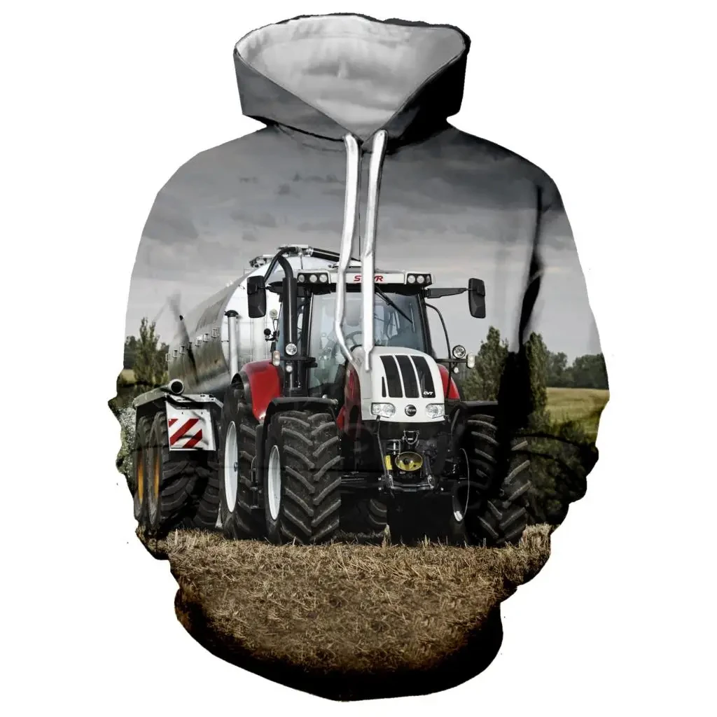 

Men Fashion Hoodies Kids Hip Hop Hoodie Women Sweatshirts Boy Coats Women Sweats Men's Clothing Y2k Tractor 3d Print Hoodies